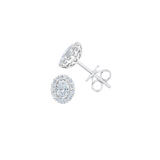 White Diamond 14 White Gold Earing