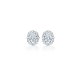 White Diamond 14 White Gold Earing