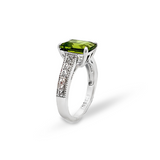 925 Sterling Silver Peridot & White Topaz