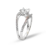 925 Sterling Silver CZ Bridal Ring