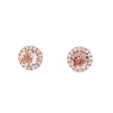 14K Morganite Studs