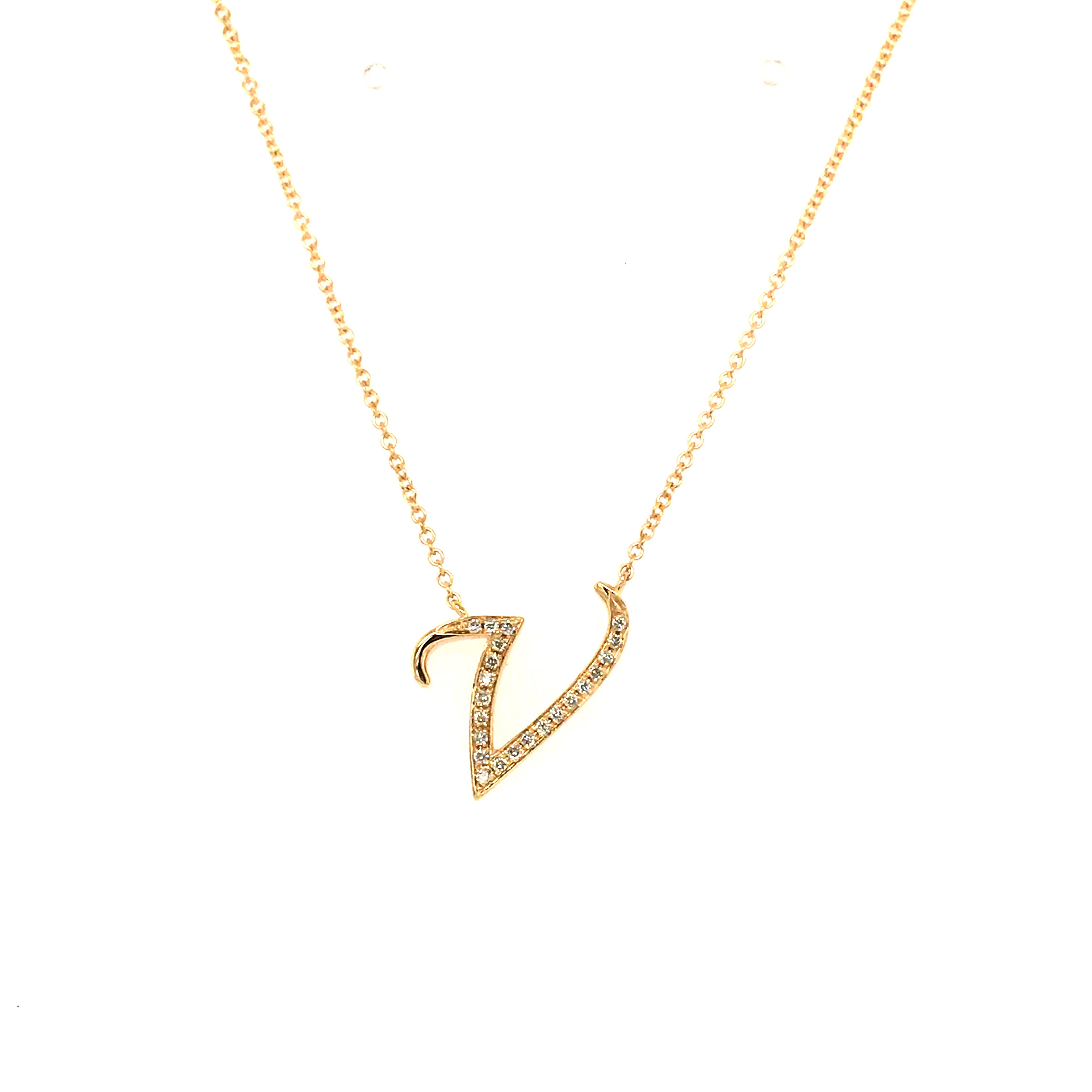 0.08 White Diamond Round 14K White Gold Necklace Length 18