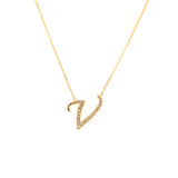 0.08 White Diamond Round 14K White Gold Necklace Length 18