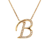 0.08 White Diamond Round 14K Yellow Gold Necklace Length 18