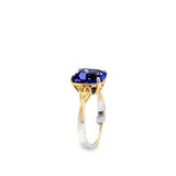 14KT Two Tone Gold Tanzanite & Yellow Diamond