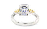 14KT Two Tone Gold Tanzanite & Yellow Diamond