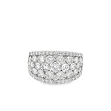 14KT WHITE GOLD ROUND BRILLIANT CUT DIAMOND BAND