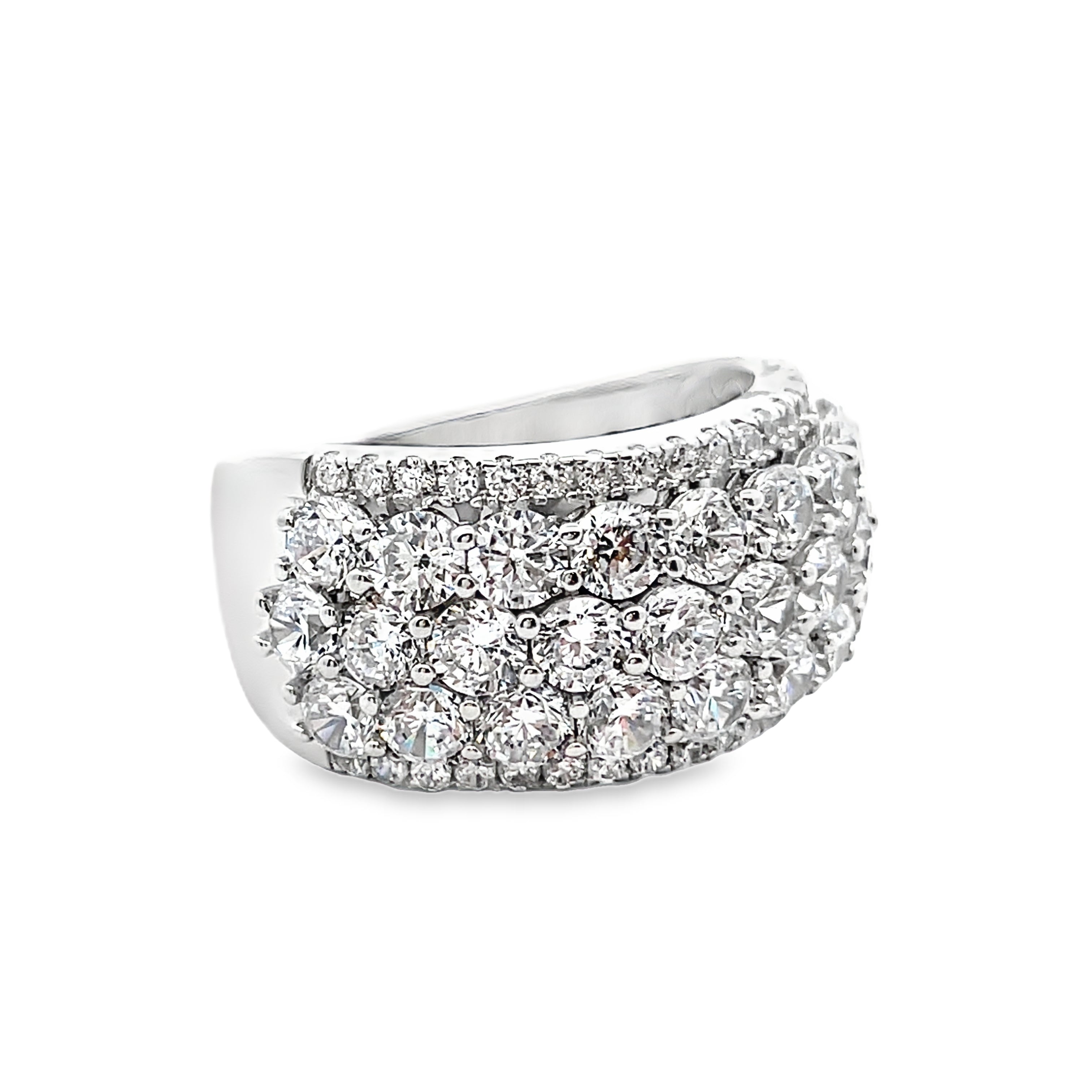 925 Sterling Silver CZ Band