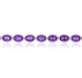 Amethyst Bracelet in 14K White Gold