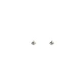 14KT White Gold Diamond Stud Earrings