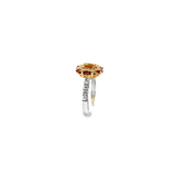 14KT Two Tone Gold Imperial Topaz, Tourmaline & Diamond